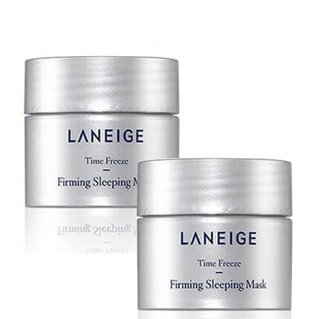 Laneige TIME FREEZE Firming Sleeping Mask 10 ml x 2 ชิ้น  สัมผัสประสบการณ์การยกกระชับผิวถึงขีดสุด ที่ผ่านการพิสูจน์ทางคลินิกแล้วว่าช่วยยกกระชับผิวให้เต่งตึง แลดูอ่อนเยาว์