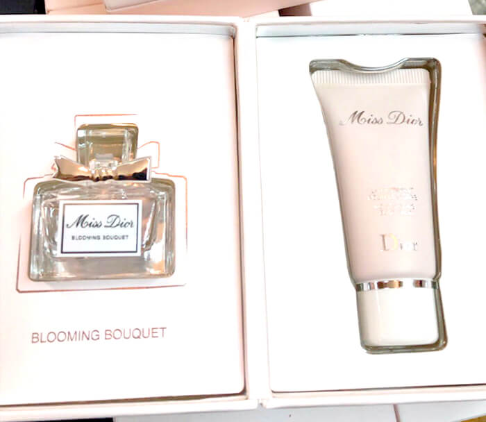 Dior Miss Dior Blooming Bouquet Gift Set (2 items in set)  เซ็ทน้ำหอมสุดหรูจากดิออร์ ประกอบไปด้วยน้ำหอม Miss Dior Blooming Bouquet  EDT 5 ml. + โลชั่น Miss Dior 20 ml. ของขวัญกลิ่นหอมทั่วเรือนร่าง