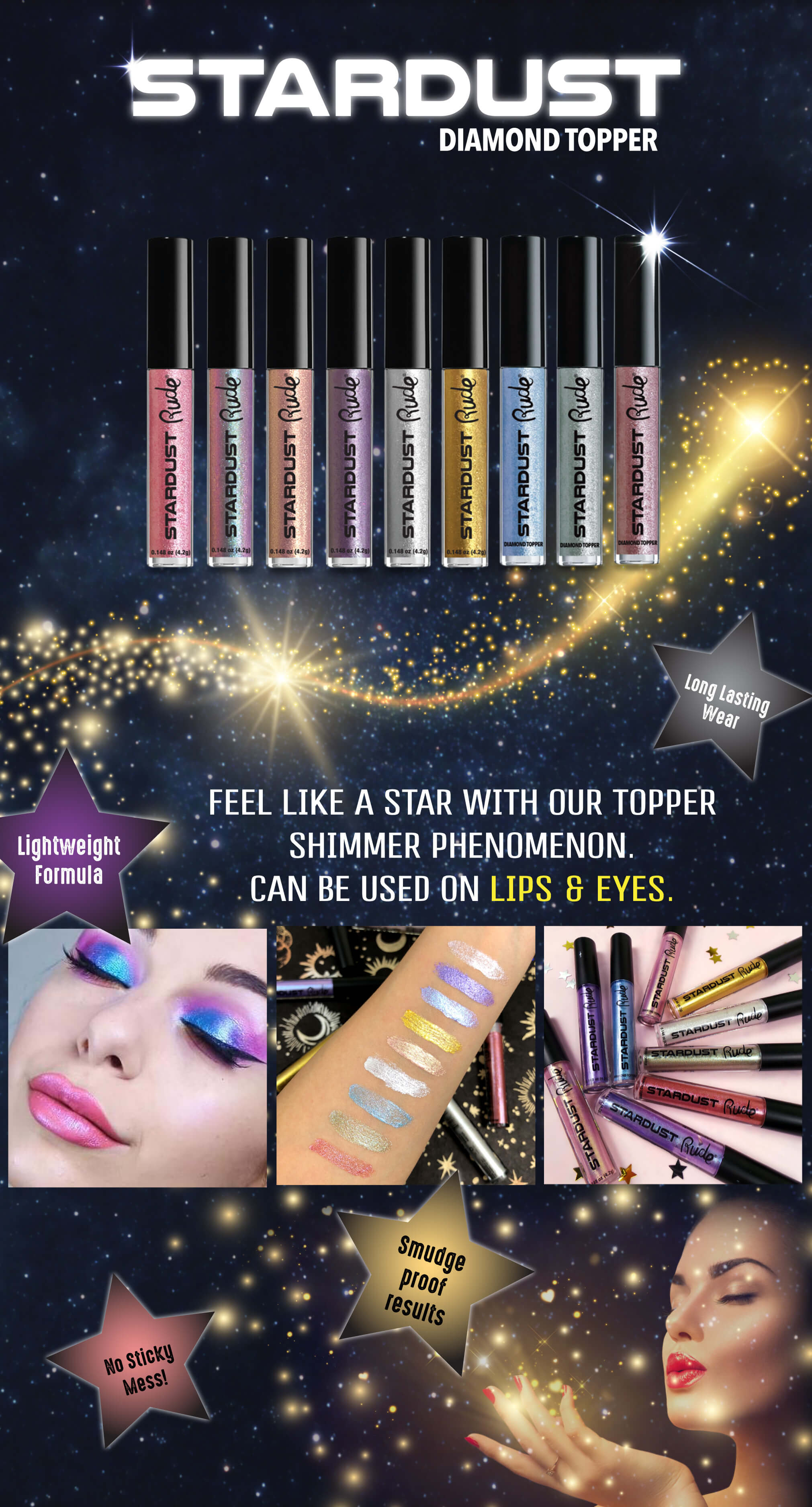 Rude Cosmetics,Rude Cosmetics Stardust Diamond Topper,Rude Cosmetics Stardust Diamond Topper ราคา,Rude Cosmetics Stardust Diamond Topper รีวิว,Rude Cosmetics Stardust Diamond Topper reviews