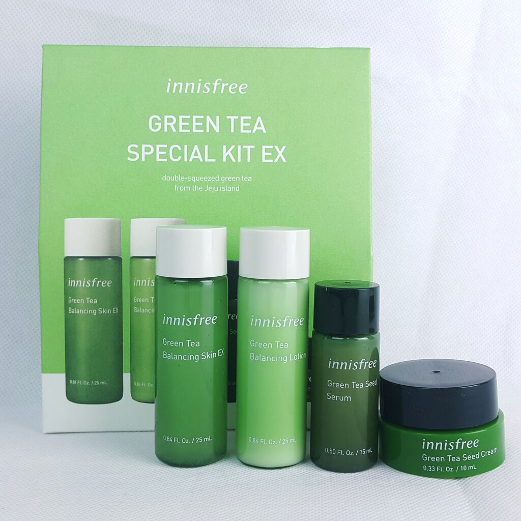 Innisfree, Innisfree Green Tea, Innisfree Green Tea Special Kit, Innisfree Green Tea Special Kit EX, Innisfree Green Tea Special Kit EX (New Package), Innisfree Green Tea Special Kit EX รีวิว, Innisfree เซรั่ม, เซรั่มชาเขียว, โทนเนอร์, อิมัลชั่น, เซรั่ม, ครีม 