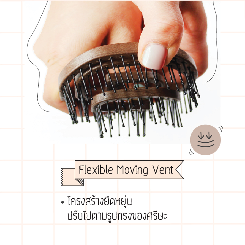 Yao Portable Nylon Brush 1ชิ้น/กล่อง วีพกพารุ่นขนแปรง Nylon ถูกออกแบบมาให้ยืดหยุ่น สามารถปรับไปตามรูปทรงของศีรษะ ช่วยให้ไม่เจ็บเวลาหวีและสางผมพันกันได้อย่างมีประสิทธิภาพ