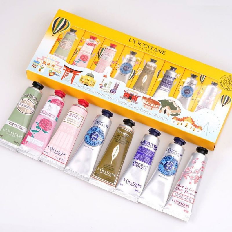 L'occitane Provence Around The World Hand Cream Kit Of 8