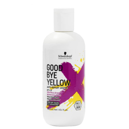 Schwarzkopf Goodbye Yellow 300ml แชมพูม่วงขจัดไรผมสีเหลือง ช่วยทำให้สีผมอยู่ทนนานมากยิ่งขึ้น