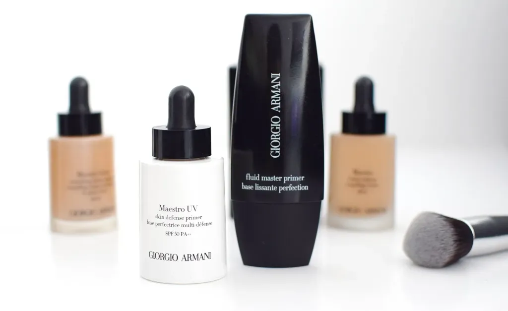 Giorgio Armani Fluid Master Primer 5 ml   ไพรเมอร์เนื้อฟลูอิดแบบใส เบสสำหรับผิวหน้าเนียนเรียบ ลดรูขุมขน เมคอัพติดทน